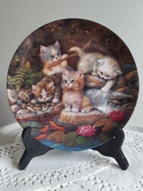 Vintage Kahla Cats Plate